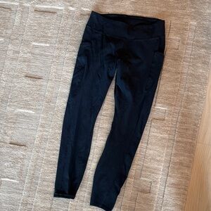 Pact Navy Organic Cotton High-Waisted Leggings Size Medium